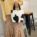 Portable Corduroy Lunch Bags Student Animal Pattern Bento Case Lunch Picnic Tote