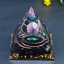 Orgonite Pyramid Healing Crystals Chakra Meditation Stones (Sagittarius) Newly