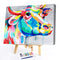 Animals Oil Painting Kit by Numbers Lion Bull Dolphin Tiger Coded Hand Drawing