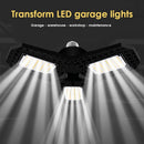 LED Foldable Industrial Light Outdoor Yard Workshop Garage Lamp (2White)
