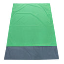 Portable Picnic Mat Outdoor Travel Waterproof Beach Blanket (Green+Grey) Newly
