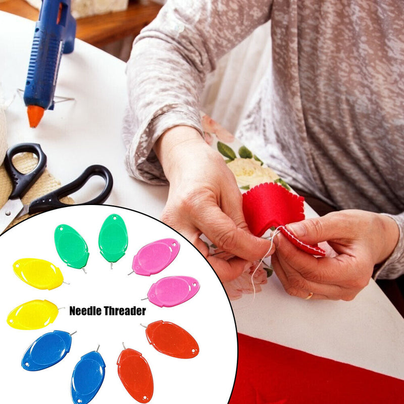 Colorful Guide Needle Threader DIY Needle Threader Random Color (10pcs) Newly