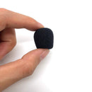 10pcs 25mm Black Microphone Headset Foam Sponge Windscreen Mic Covers Case Caps