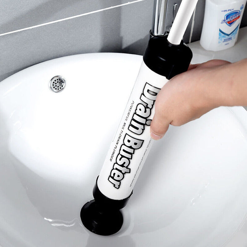 Clogged Remover Toilet Plungers Drain High Pressure Manual Dredge Machine Newly