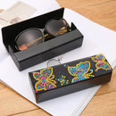 DIY Butterfly Diamond Painting Leather Eye Glasses Box Sunglasses Holder Newly