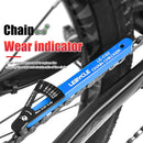Lebycle MTB Road Bike Chain Wear Indicator Tool Bicycle Chain Gauge (Blue)