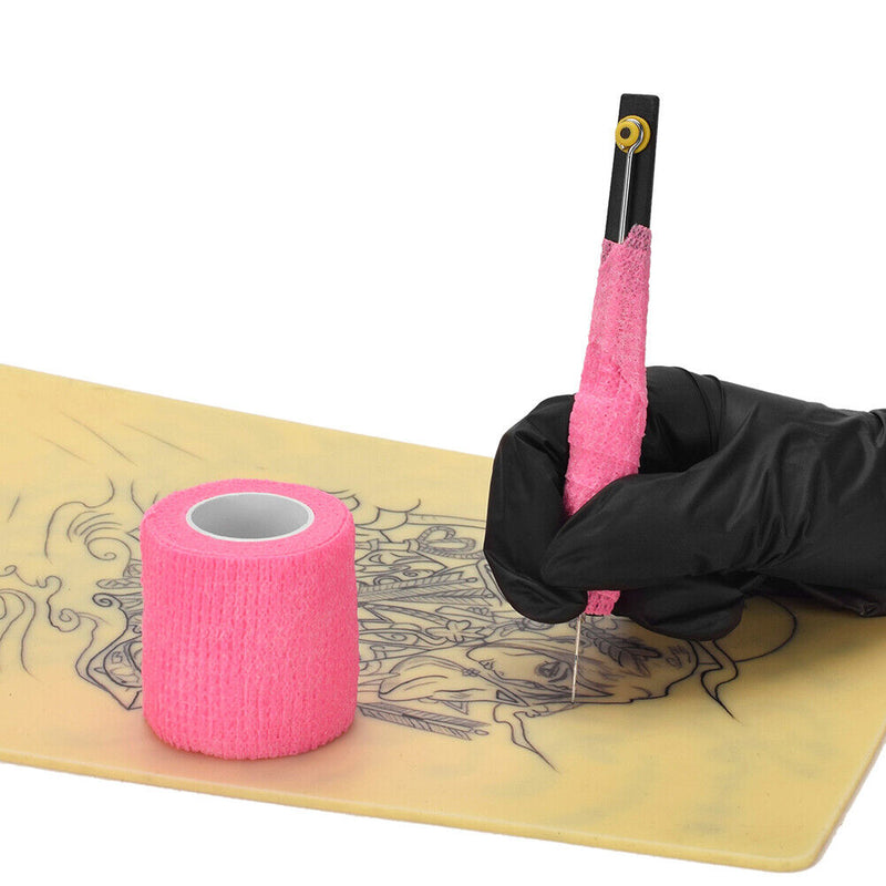 5cmx1.8m Tattoo Grip Bandage Self-Adhesive Tattoo Grips Cover for Tattoo Machine