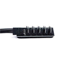 PC CPU Power 1 Female To 5 Male 4 Pin Socket Cooler Best Fan T4W2