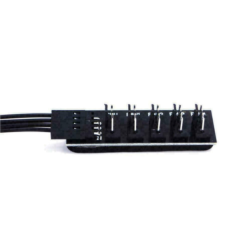 PC CPU Power 1 Female To 5 Male 4 Pin Socket Cooler Best Fan T4W2