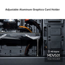 Desktop Graphics Card Brace Adjustable Aluminum Video Card Holder (Black) Newly