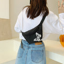 Women Fanny Pack Nylon Butterfly Reflective Casual Shoulder Crossbody Chest Bags