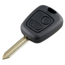 2 Buttons Remote Auto Car Key Fob Case Blank Key Shell for Citroen Saxo Berlingo