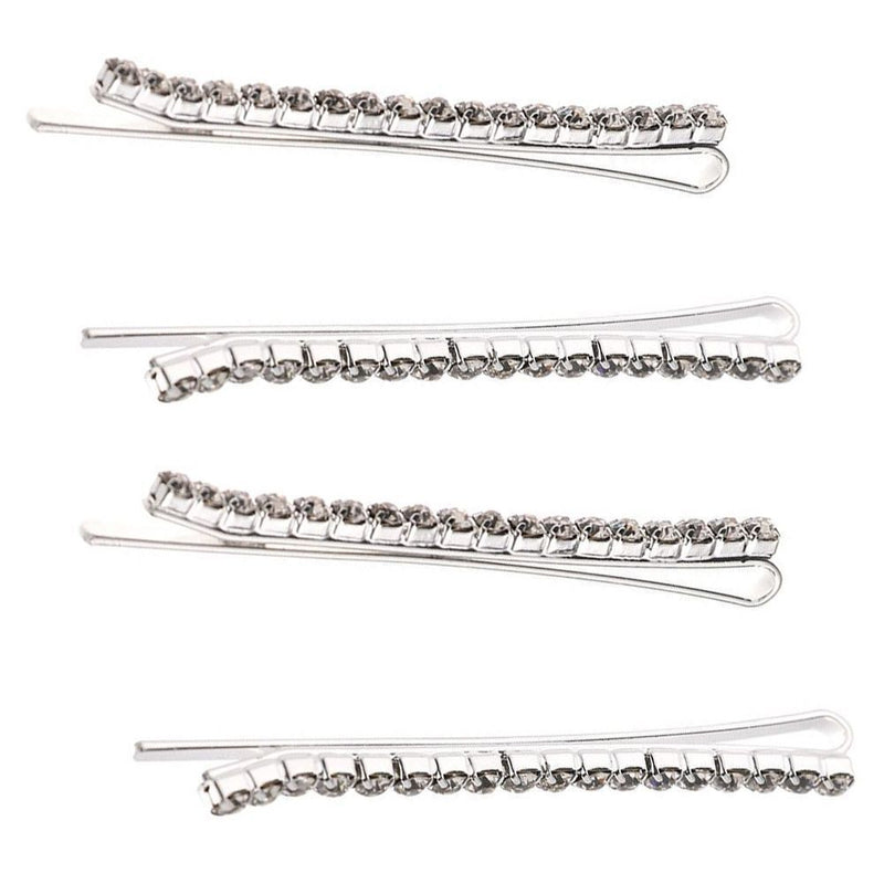 Style Shiny Rhinestones Hairpins Crystal Hairgrip Hair Clips Metal Barrette