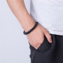 Jewelry Black Obsidian Bracelet Body Cleansing Reiki Crystal Healing Stone
