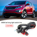 Wiring Harness Kit On/Off Switch Power Relay Blade Blade Fuse for LED Light Bar