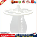 Acrylic Makeup Brush Drying Rack 14 Holes Detachable Brush Holder (White) Newly