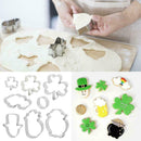 8 Piece St. Patrick's Day Cookie Die Irish Clover Steel Die Cookie V5W3 V3Q6