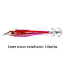 5pcs 9.5cm 6g Luminous Squid Jigs Wobblers Fishing Lures Artificial Swimbait