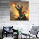 Dinosaur 5D Round Diamond Painting Embroidery DIY Needlework Cross Stitch/A