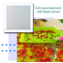 Blank Embroidery Full Round Drill Canvas DIY Diamond Painting (30x30cm) Newly