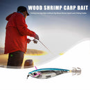 Artificial 10.5cm 20g Wood Shrimp Squid Hard Lures Outdoor Pond Fishing Tackle
