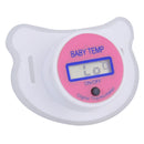 Food Grade Silica Baby Pacifier Temp Measuring Fever Alarm (Pink Celsius) Newly
