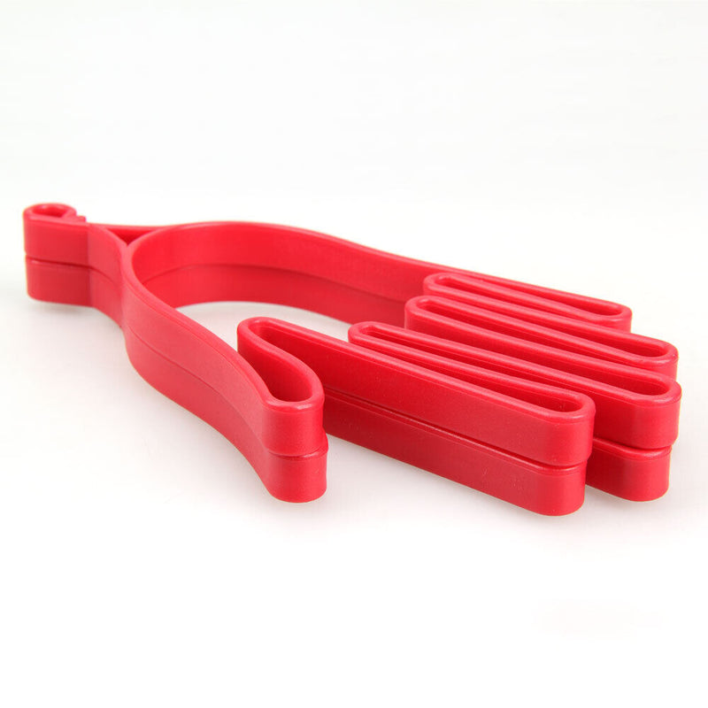 1 Pair Durable Outdoor Sport Red Plastic Golf Gloves Holder Rack Stretcher