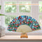 Oil Paint Folding Fan By Numbers DIY Bird Flower Painted Digital Oil Painting