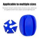 Fishing Rod Stop Egg Shape Jammed Protection Fix Bait Fishing Gear (Blue) Newly