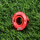 MUQZI CNC MTB Road Bike M19 Crank Cover Screws Crankset Bolt Cap (Red)