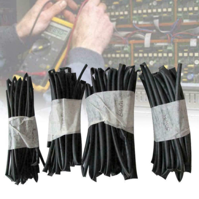 4 x 1 meter lenghts heat shrink tubing 3mm 4mm 5mm Q9D3 /Set 6mm B9N1