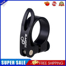 Bike Seat Tube Clip Quick Release MTB Bicycle Seatpost Clamp (Black 34.9mm)