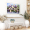 Oil Paint By Numbers Vase Purple Flower Frameless Picture Craft Kit for Home