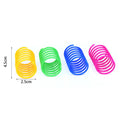 4pcs Interactive Cat Spring Toys Kitten Plastic Coil Spiral Springs Random
