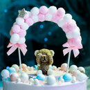 Birthday Wedding Cloud Balloon Cake Topper Baby Shower Pompom Cloud Cake Flags