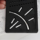Woodworking Scribe Mark Line Gauge Cross-Out Carpenter Angle Ruler (Black)