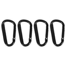 Climbing Camping Hiking Black Water Bottle Hooks Snap Clip D Carabiner Keychain