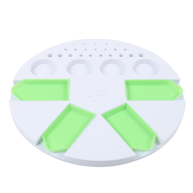 Dot Drill Tray DIY Diamond Painting Tool Plastic Storage Box Holder (White)