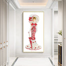 DIY Part Drill Special-Shaped Diamond Painting Dress Lady Mosaic (YX227) Newly