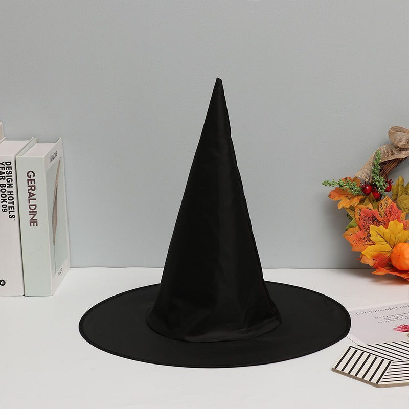 Dress Party Props Decor Wizard Cap Halloween Witch Hat Black Costume Headwear
