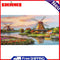 Windmill Oil Paint By Numbers Picture DIY Wall Art Drawing for Adults Children