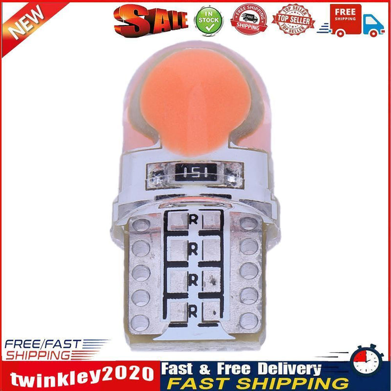 10pcs 12V T10 W5W LED Lamp COB Silicone Shell Car Turn Side Lamps(Red) Newly