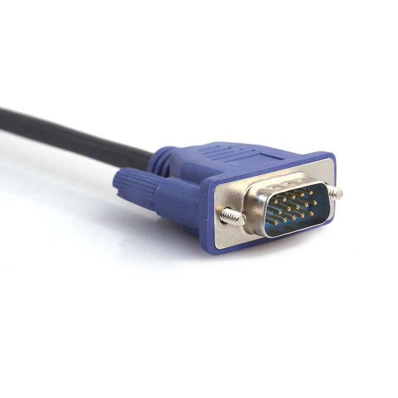 1.5m/4.9ft VGA HD 15Pin Male to Male Laptop Monitor Extension Cable Cord