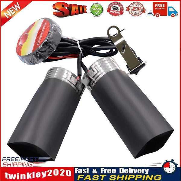 CS-054B1 12V Motorcycle Handlebar Electric Heated Grip Pad Kit Hand Warmer Newly
