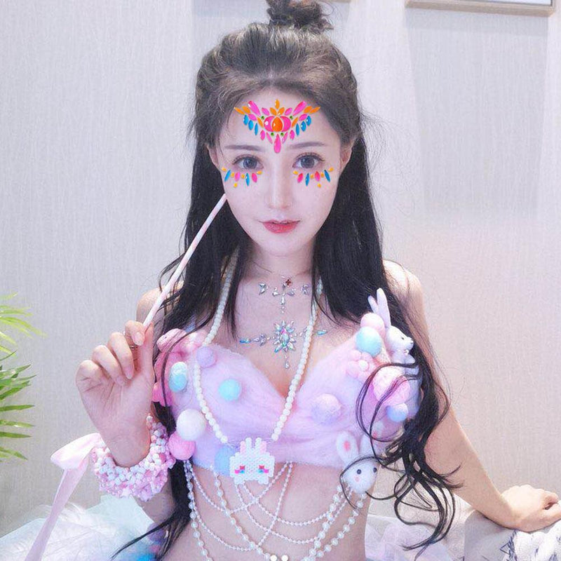 Acrylic Body Face Decoration Crystal Diamond Tattoo Paste Rhinestone Sticke