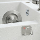 Stainless Steel Sponge Drain Rack Self-adhesive Dishcloth Organizer Hook Newly