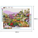 5D DIY Full Drill Round Diamond Painting Cross Stitch Embroidery Home Decor