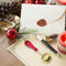 Sealing Wax Spoon Solid Wood Retro Wax Spoons Decorative Stamp Craft (Red)