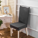 6pcs Thin Elastic Chair Covers Banquet Seat Cases Chair Wrap Decor Grey