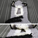 Cartoon Fox Ears Soft Winter Warm Windproof Baby Hats Knitted Cap (Grey)
